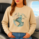 1390b Дамска ватирана блуза Travel The World - Image 5