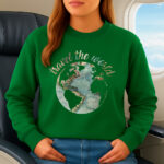 1390b Дамска ватирана блуза Travel The World - Image 7