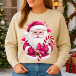 1406b Дамска ватирана блуза Pink Santa