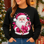 1406b Дамска ватирана блуза Pink Santa