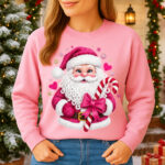 1406b Дамска ватирана блуза Pink Santa