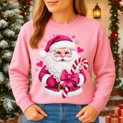 1406b Дамска ватирана блуза Pink Santa