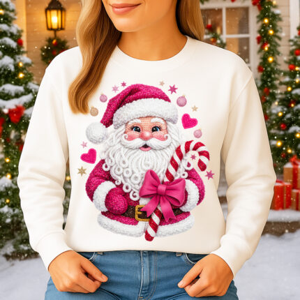1406b Дамска ватирана блуза Pink Santa