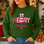 1407b Дамска ватирана блуза Merry Christmas