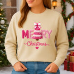 1407b Дамска ватирана блуза Merry Christmas