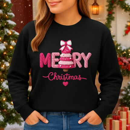 1407b Дамска ватирана блуза Merry Christmas