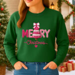 1407b Дамска ватирана блуза Merry Christmas