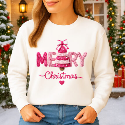 1407b Дамска ватирана блуза Merry Christmas