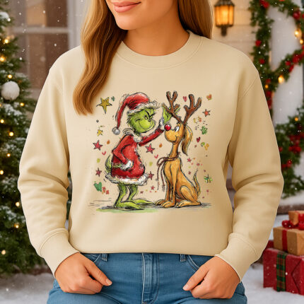 1413b Дамска ватирана блуза Merry Grinch