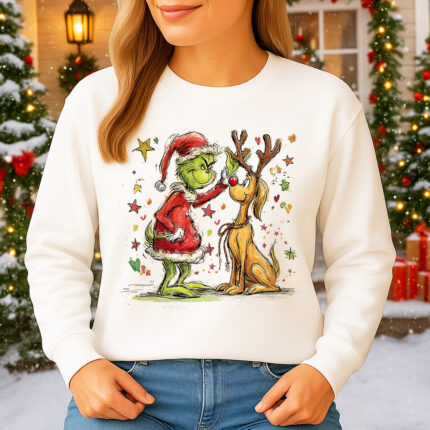 1413b Дамска ватирана блуза Merry Grinch