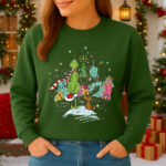 1414b Дамска ватирана блуза Grinch Dream
