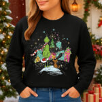1414b Дамска ватирана блуза Grinch Dream