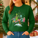 1414b Дамска ватирана блуза Grinch Dream