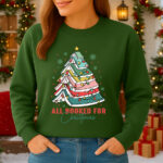 1415b Дамска ватирана блуза All Booked For Christmas