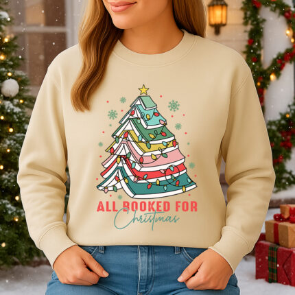 1415b Дамска ватирана блуза All Booked For Christmas