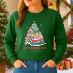 1415b Дамска ватирана блуза All Booked For Christmas