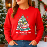1415b Дамска ватирана блуза All Booked For Christmas