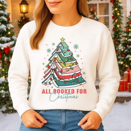 1415b Дамска ватирана блуза All Booked For Christmas
