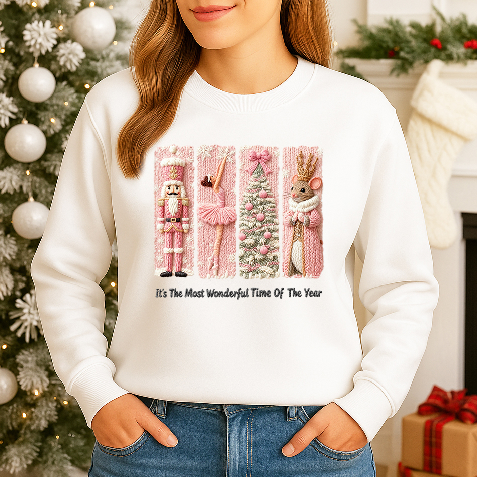1416b-The-Nutcracker-white 1416b Дамска ватирана блуза The Nutcracker