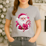 1406 Дамска тениска Pink Santa