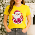 1406 Дамска тениска Pink Santa