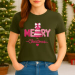 1407 Дамска тениска Merry Christmas