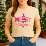 1407 Дамска тениска Merry Christmas
