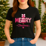 1407 Дамска тениска Merry Christmas