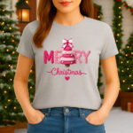 1407 Дамска тениска Merry Christmas