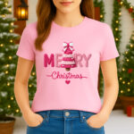 1407 Дамска тениска Merry Christmas