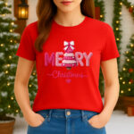 1407 Дамска тениска Merry Christmas