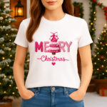 1407 Дамска тениска Merry Christmas