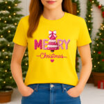 1407 Дамска тениска Merry Christmas