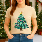 1412 Дамска тениска Artmas Tree - Image 3