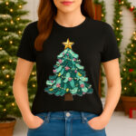1412 Дамска тениска Artmas Tree - Image 4