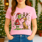 1413 Дамска тениска Merry Grinch