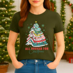 1415 Дамска тениска All Booked For Christmas