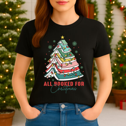 1415 Дамска тениска All Booked For Christmas