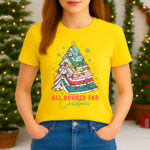 1415 Дамска тениска All Booked For Christmas