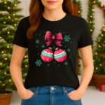 1417 Дамска тениска Xmas Baubles
