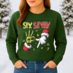 6132b Дамска ватирана блуза Six Seven Christmas