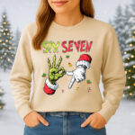 6132b Дамска ватирана блуза Six Seven Christmas