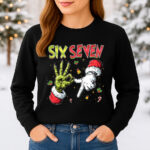 6132b Дамска ватирана блуза Six Seven Christmas