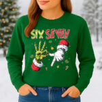 6132b Дамска ватирана блуза Six Seven Christmas
