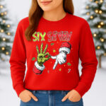 6132b Дамска ватирана блуза Six Seven Christmas