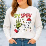 6132b Дамска ватирана блуза Six Seven Christmas