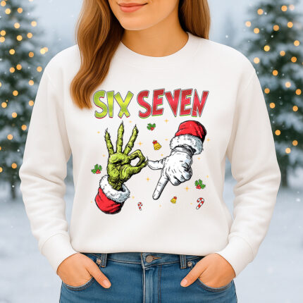 6132b Дамска ватирана блуза Six Seven Christmas