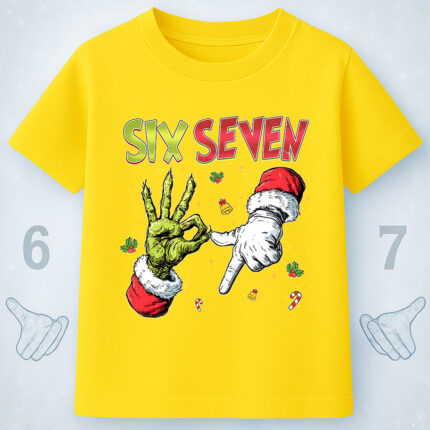 6132k Детска тениска Six Seven Christmas