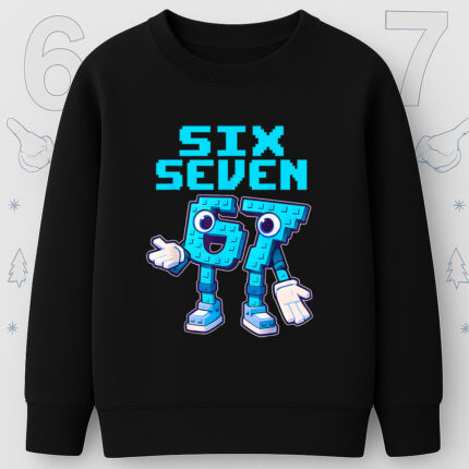 6133kv Детска ватирана блуза Six Seven Roblox