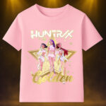 6134k Детска тениска K-Pop Demon Hunters Huntrix Golden